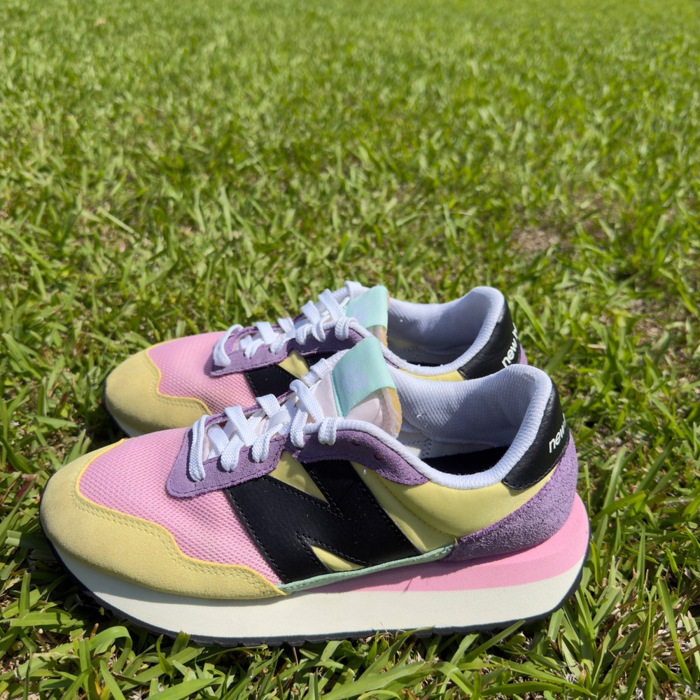 New Balance 237 WS237PW1 Lemon Sour Grape Pastel Sneakers Women's US 8 - Picture 3 of 7